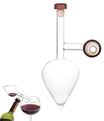 Dekantierausgießer, Wein Ausgießer Mit Portionierer, Messen Und Dekantieren Von Wein, Ideal Für Weinliebhaber Und Veranstaltungen, Mit Praktischem Stopfen Und Perlenvlies-Verpackung
