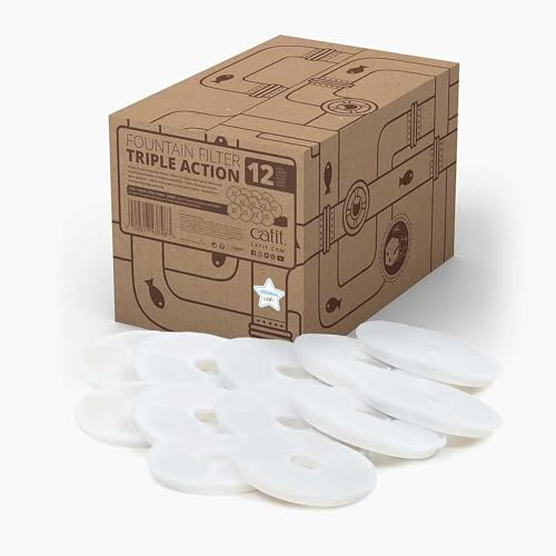 Catit Genuine Fountain Filters For 3L Flower Fountain And Fresh & Clear Fountains Only, 12Pk