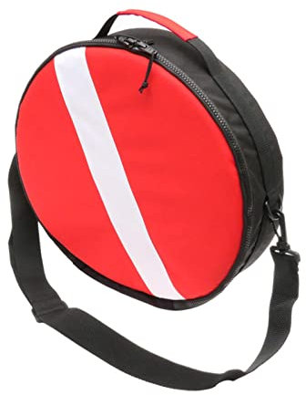 SM SunniMix - Atemreglertasche - Tauchflaggen-Reglertasche - Gepolsterte Tasche - Rot - 37 cm x 9 cm x 37 cm