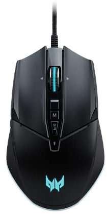 acer Predator Cestus 335 Gaming Mouse with PixArt 3370 Sensor, Adjustable DPI Settings & 16.8 Million RGB Color Lighting Combinations