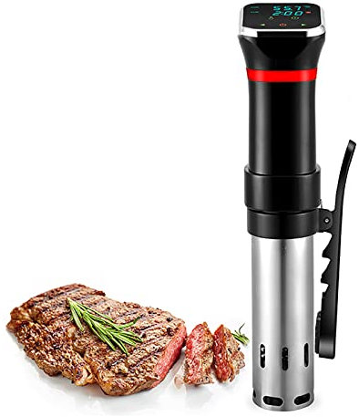THREMA Ultra-Quiet Immersion Circulator,1100W Wi-Fi App Control Precision Cooker, sous Vide Cooker with Water Level Protection and LED Touch Display, for Kitchen Sous Vide Food Prep