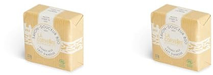 La Corvette Savon Douceur au Lait d'Anesse Bio, 100 g (Lot de 2)