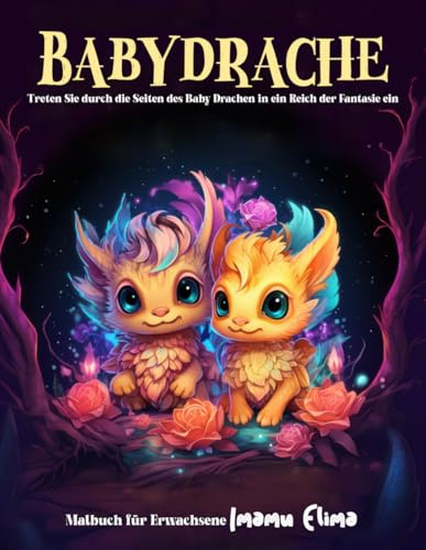 Baby Drache: Malbuch für Erwachsene mit entspannenden Seiten, um die Vorstellungskraft und Kreativität in allen Altersgruppen zu fördern