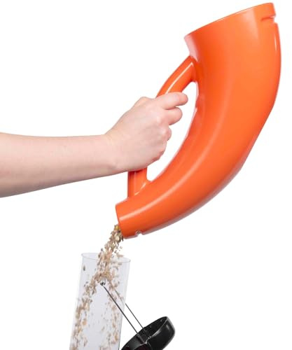 Jacobi Jayne® SuperScoop™ fågelfröskopa – skopa, bära och häll utan spill – perfekt för att fylla dina fågelmatare med fågelmat – gör också en fantastisk husdjursmatskopa – lätt att använda
