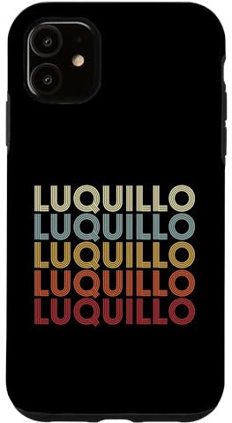 Hülle für iPhone 11 Luquillo Puerto Rico Luquillo PR Vintage Text