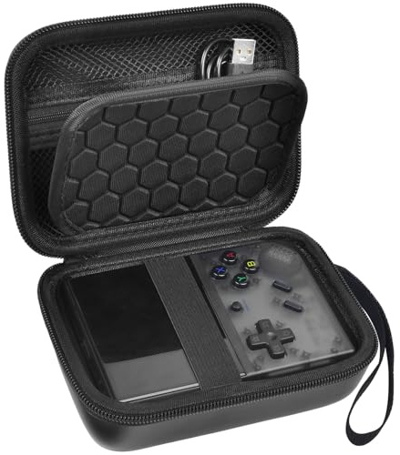 PAIYULE Travel Case Compatible with RG35xx Plus Retro Handheld Game Console, Handheld Emulator Storage Holder Organizer, Android Game Console Carrying Bag (Box Only)