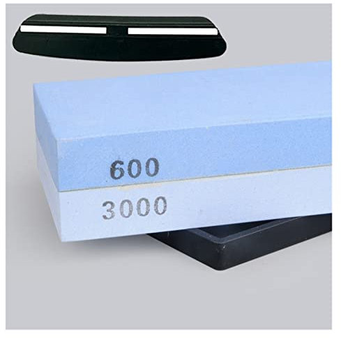 ISCBAFYX Affilacoltelli Professionale Pietra per affilare Pietre per affilare Pietra per affilare Pietra ad Acqua Cucina Grana 240 600 1000 3000 Doppia Faccia (Colore : 600 3000 Set, Dimensioni : As