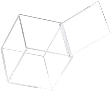 Ciieeo Acrylic Storage Box Lid Square Design for Coffee and Tea Bags Desktop Storage