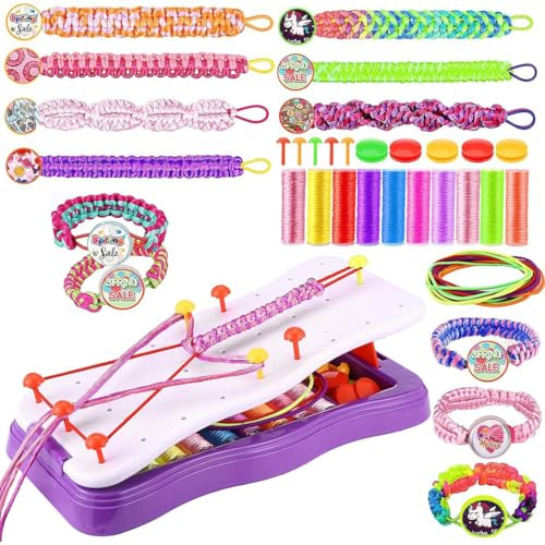 PEVRUAY Freundschaft Armband Herstellung Bausatz,Kunst und Handwerk für Kinder Alter 8-12,DIY Armband Bausatz herstellen,Spielzeug Geschenk für 6 7 8 9 10-12 Jahre Alt für Mädchen & Kinder