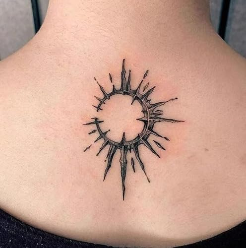 Temporary Tattoos Stickers Fake Tattoos Men And Women Sun Totem Non-Reflective Herbal Non-Reflective Anti-Rub Washable Semi-Permanent Lasting 2 Weeks