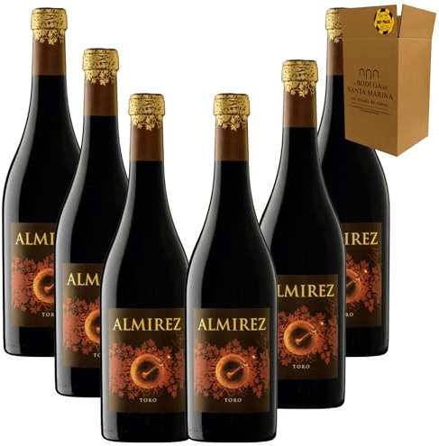 Vino Tinto - Teso La Monja – Almirez Crianza 2022 DO Toro | Tinta de Toro | Crianza 14 meses en barrica | 75 cl | España | 14,5 % vol- Pack 6 Botellas 75cl