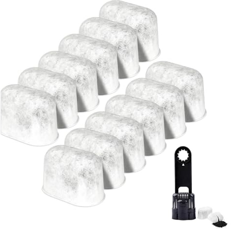 12PCS Charcoal Water Filter Replacement for Ninja Luxe Coffee Machines | Activated Carbon for Cafe Accessories Ninja Sage Keurig Breville Elite Classic Ultra Special Edition Ultimate Coffee Makers