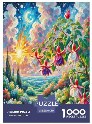 Fuchsien Hybrida Puzzle 1000 Teile Schwer Puzzle Spielzeug Pädagogisches Spiel Impossible Herausforderung Spielzeug Für Erwachsene Und Kinder in Bewährter 70x50cm/1000pcs
