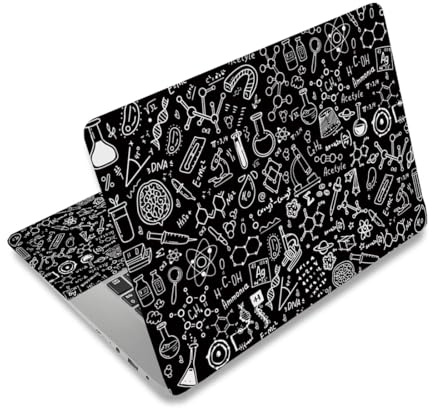 PLIGREAT Laptop Aufkleber Mit Kreativem Graffiti Muster – Passend Für 12 13 13.3 14 und 15 Zoll Laptops – Universeller Wasserdichter Und Abnehmbarer Notebook Kunstschutz