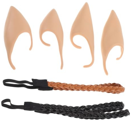 JOINPAYA Cosplay Ohren-set mit Stirnband aus Latex für Halloween und Kostümpartys Inklusive Feenohren-accessoires für Rollenspiele und Feiern
