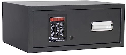 Profirst Schubladentresor Movement 1 Elektronikschloss mechanische und elektronische Notöffnung BxH 47x20 cm Feuerfalz blauer Teppich inkl. Montagematerial