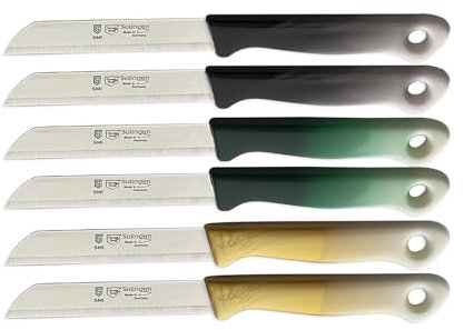 SMI Solingen Lot de 12 couteaux à légumes et fruits de qualité supérieure