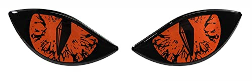 BIKE-label Reflex Aufkleber 3D Böse Augen Auto Motorrad Helm orange 910067VA