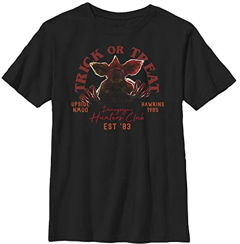 Stranger Things Unisex barn Trick Or Treat Hunters kortärmad T-shirt, svart, en storlek, svart, one size