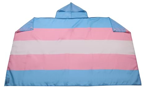 AZ FLAG Capa Arco Iris Transgenero 150x90 cm Gay Poliéster Ligero | Uso interior Capa de aficionado bordes cosidos y acabado ligero