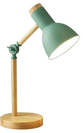 Nordic Bedside Lamp Adjustable Wood Bedside Lamp, Eye Protection Simple Modern Reading Table Lamp, Creative Desk Lamp Bedside Nightstand Lamp for Home Bedroom Kids Study Room