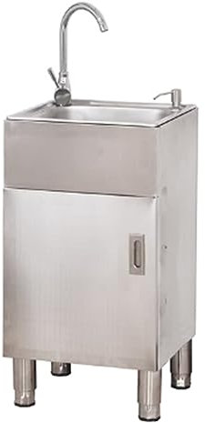 TRGCJGH Spülenunterschrank Küchenspüle 1 Becken Unterschrank Edelstahl Spülenschrank für Außen Innen Küche(37.5x32x80cm/14.7x12.5x31.4in)