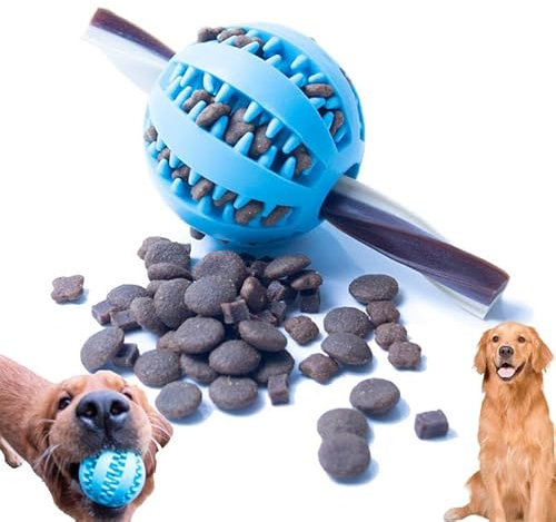 MZQSIY Dog Treat Dispenser Ball Interaktives Spielzeug Ball, Hund Puzzle-Spielzeug Verbessern Haustier Intelligenz, und Enhance Hund Kauen Macht Relieve Langeweile, saubere Zähne