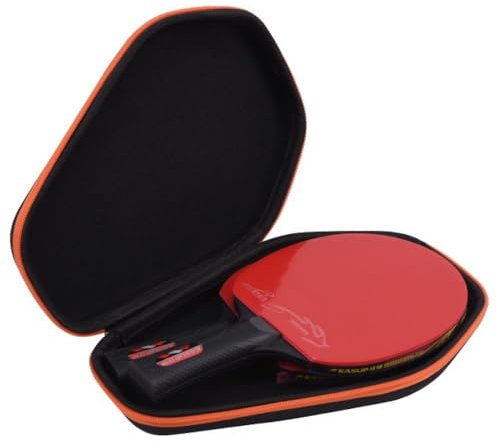JITEM Tischtennisschläger Set,2er-Set Tischtennisschläger mit Koffer, Tischtennisschläger mit rutschfestem Griff, Ping-Pong-Schläger für Anfänger