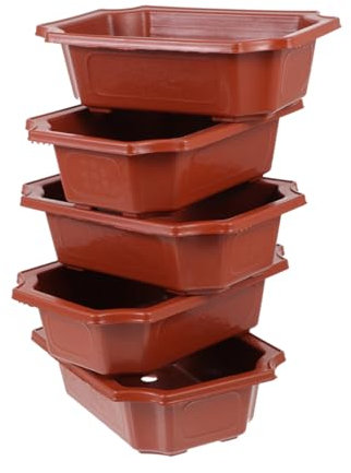 Toddmomy 5 Stücke Große Blumentöpfe Outdoor Kunststoff Blumentopf Bonsai Töpfe Für Gartenarbeit