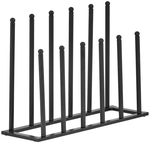 SaiDuoDuo Estante para Botas de Metal Negro, Zapateros Independientes, Almacenamiento de boteros para Botas Altas, Botas Vaqueras, Botas de Lluvia, Botas para Caminar,Negro,L