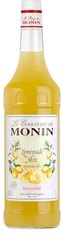 MONIN Sirup Konzentrat Lemonade Mix 1,0 l | Limonaden Konzentrat mit frischer Zitrusnote - für Cocktails, Mocktails und Homemade Lemonade ohne Farbstoffe