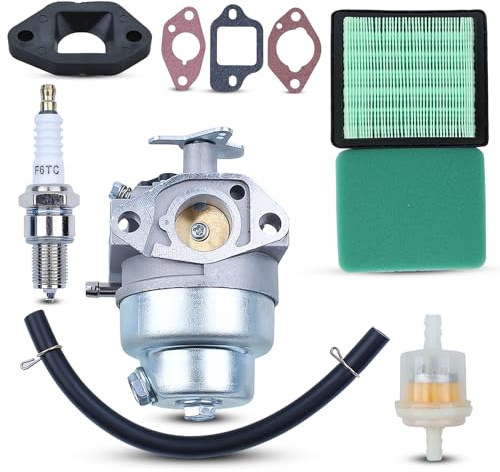 Haishine GCV160 Carburateur Remplacement pour Honda GCV160 GCV160A GCV160LA HRB216 HRS216 HRR216 HRT216 HRZ216# 16100-Z0l-023 Tondeuse à Gazon Moteur avec Joint de Bougie Kit Filtre à Carburant