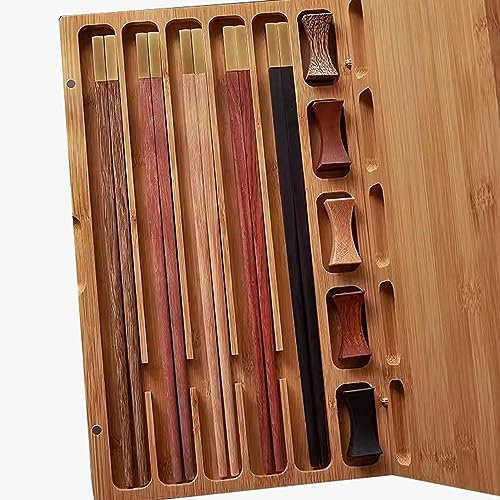 Bacchette, Bacchette bacchette usa e getta 5 paia di bacchette con punta in oro 24 carati Set di scatole regalo, bacchette antiscivolo in stile cinese ( Color : E )