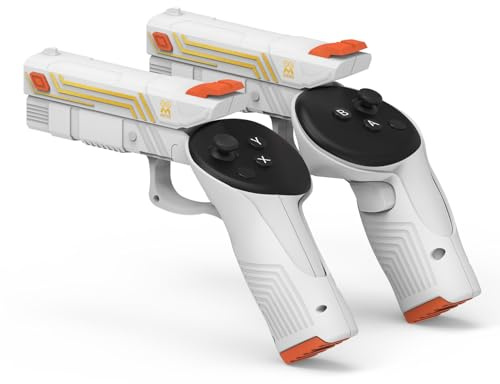 AMVR VR G-un stick kompatibel med Meta/Oculus Quest 3, P-istoi-viktat handtag för att förbättra FPS-spelupplevelsen Känsla