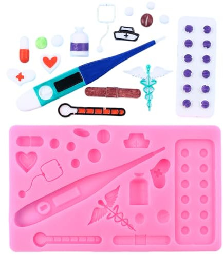 Fondant Medical Silikon Form Asudaro Fondant Nurse Gießform für DIY-Kristalle, Gelee, Shots, Süßigkeiten, Seife, Kaugummipaste, Desserts, Cupcakes Silikon Kuchenform