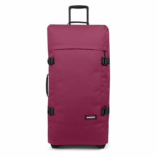 Eastpak Tranverz L Koffer 121L (79 x 40 x 33 cm), großer Reisekoffer mit Rollen, Robustes Gepäck mit 2 Fächern, Teleskopgriff & TSA-Schloss - Wine Burgundy