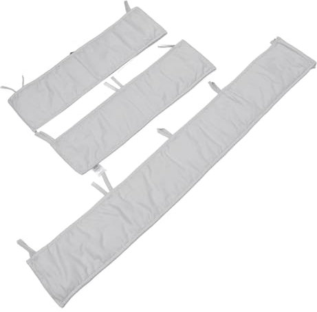 Fafeicy Soft Baby Guardrail, Pure Color Split Bed Surround, Anti Collision Design, for Home and Travel, Made of Cotton (Grey)