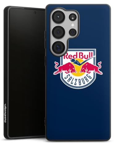 Premium Silikon Hülle kompatibel mit Samsung Galaxy S25 Ultra Handyhülle schwarz Case EC Red Bull Salzburg Offizielles Lizenzprodukt Eishockey