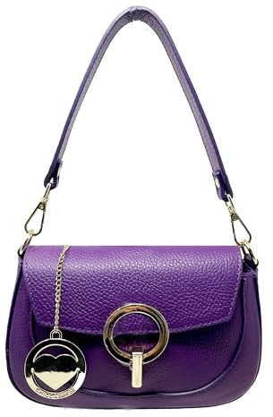 Chicca Borse Borsa Clutch Borsetta con Tracolla da Donna Borsa Elegante in Pelle