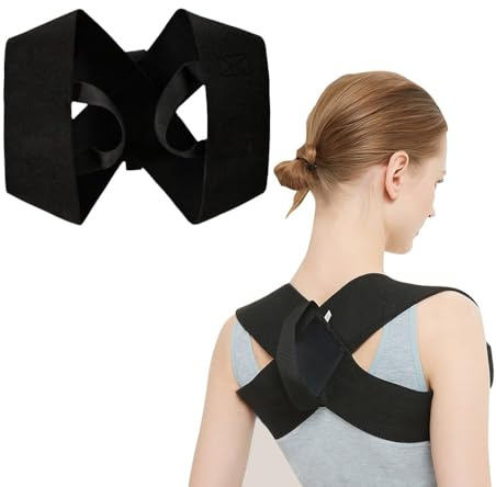 FDEETY Corrector Postura Hombros Ajustable Talla Xl Soporte Espalda Clavícula Ortopédico Transpirable Alivio Dolor Cervical Unisex