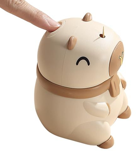 Generico Portastuzzicadenti, Portastuzzicadenti da Viaggio, Design Capibara Barattolo Organizzatore per Ristorante Auto Bagno e Viaggio