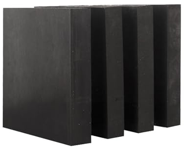 8 Stück Gummistoßdämpfer Blöcke 60x60mm Quadratisch 10-25mm Dicke Vibrationsdämpfer Pads für Haushalt & Industrie Industriequalität(60x60x12mm)