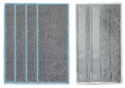 YZZLBTTY Kompatibel Mit Braava, Jet M6 Wischmaschinenzubehör, Waschbare Wischpads, Reinigungstuch, Nass- Und Trockenlappen, Staubsaugerteile, Zubehörersatz(6 pcs)