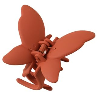 Butterfly, hair accessories, matte spray paint effect, personalized fashion, hair claw clip on the back of the head (#10 Orange)