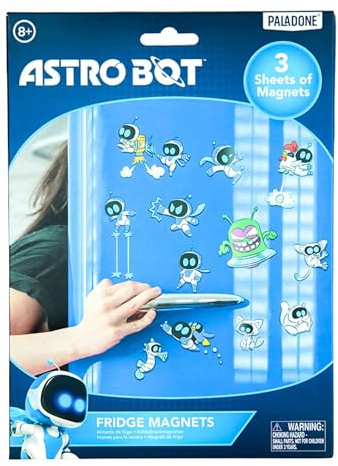 Astrobot Fridge Magnets - Officially Licensed Playstation Merchandise, 34 Magnets Included for Kitchen or Game Room | Paladone