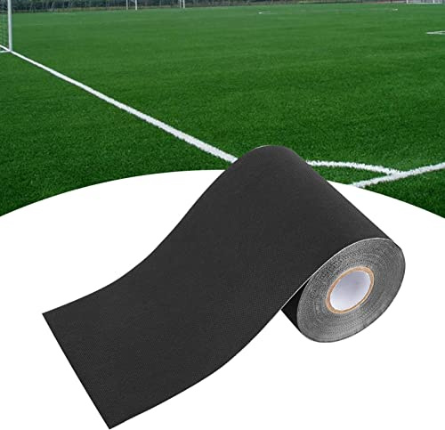AMONIDA Ruban de Couture pour Gazon Artificiel 150 Mm X 10 M, Ruban Adhésif pour Gazon Synthétique pour Tapis Extérieur, Matériau pour Une Installation Facile pour Les Projets D'aménagement (Black)