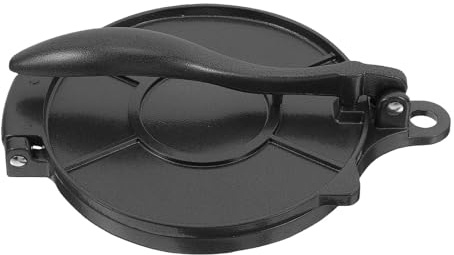 FONDOTIN Prensa de Tortillas de Aluminio 16 Cm para Masa de Maíz y Harina, Utensilio de Cocina para Prensar Masa, Herramienta Resistente para Preparar Tortillas Caseras y Repostería