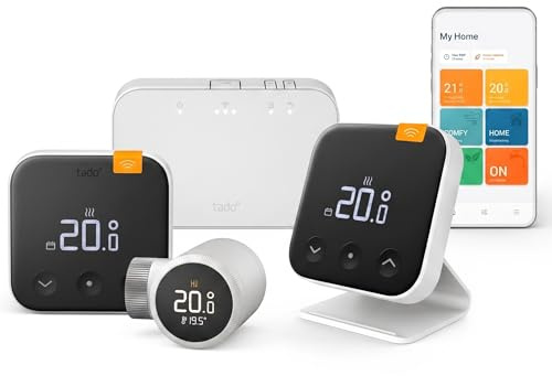 tado Wireless Smart Thermostat X – Starter Kit with tado Smart Radiator Thermostat X and Wireless Temperature Sensor X