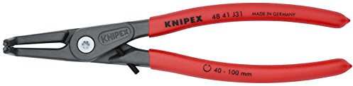 KNIPEX Tools 48 41 J31 Precision Circlip Snap-Ring Pliers with Limiter, Internal 90-Degree Angle