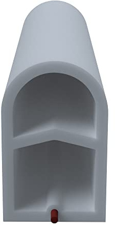 DIWARO.® Stahlzargen-Dichtung SZ310 | grau und weiß | 5 lfm für Haus- und Innentüren. Zum Schallschutz und abdichten der Tür. Bestehend aus TPE (Thermoplastischen Elastomer) (grau)